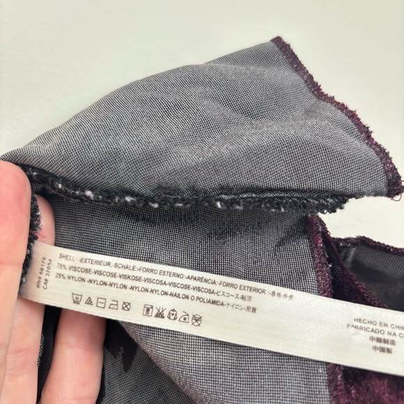 Free People Intimately Velvet Burnout Hanky Hem Slip Dress S - Picture 10 of 10